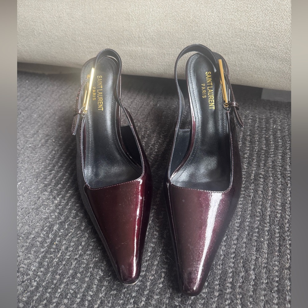 Burgundy Slingback Stilleto